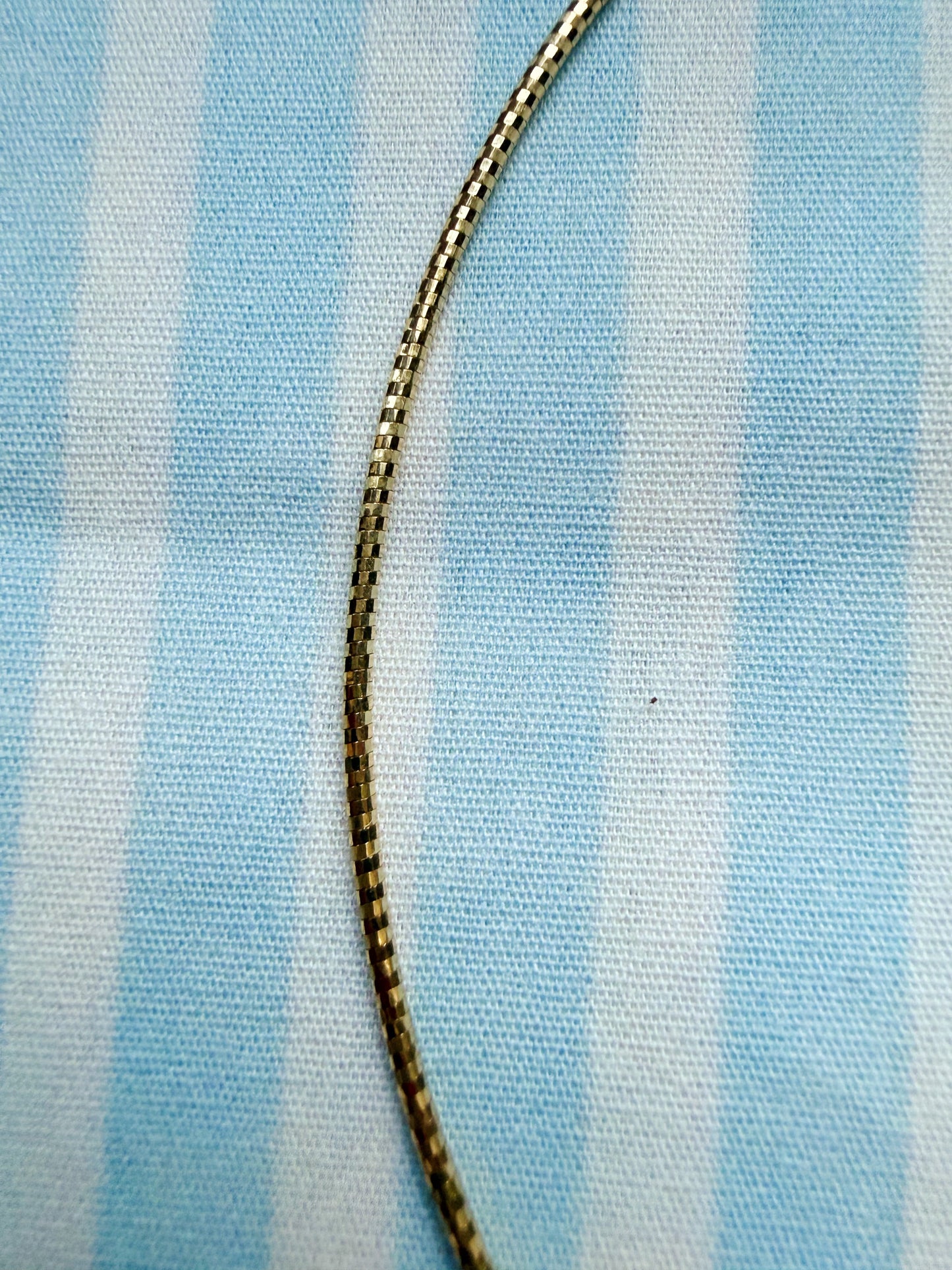 Vintage 14k Yellow Gold Fine Omega Collar Choker Necklace