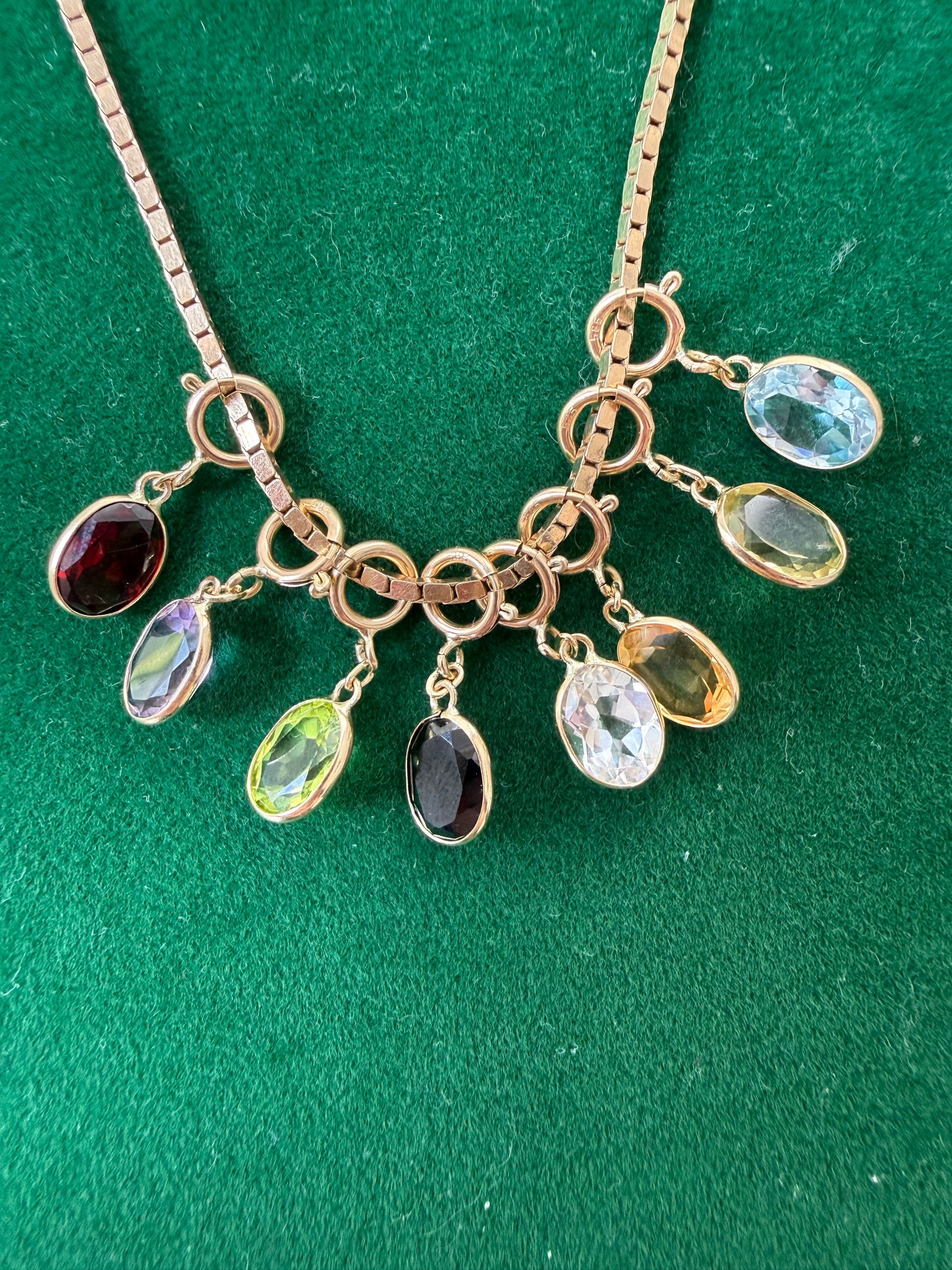 14k Jellybean Charm in Amethyst, Garnet, Peridot, Spinel, Prasiolite, Quartz, Topaz, and Sapphire