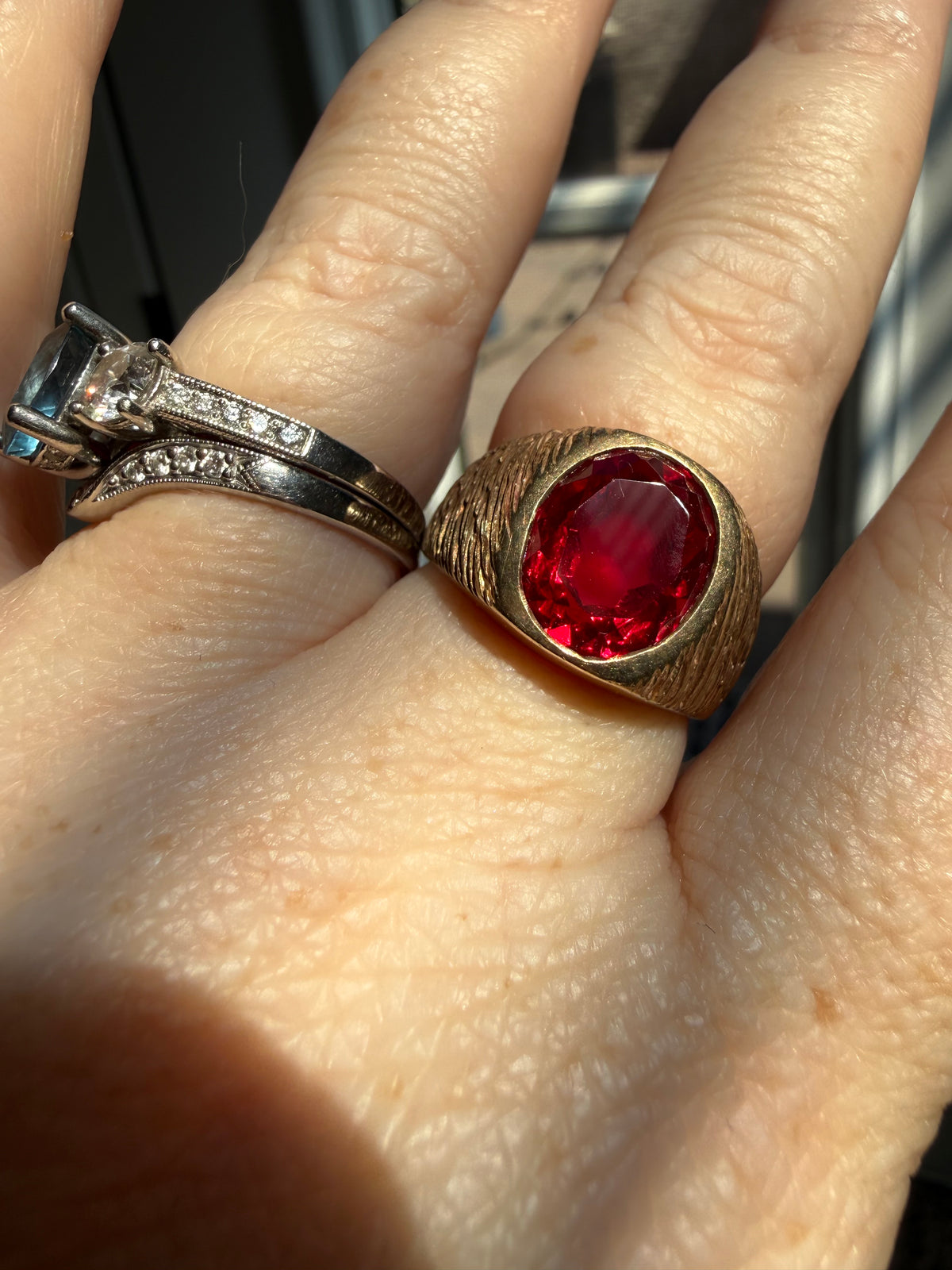 Vintage 10k signet style ring size 9