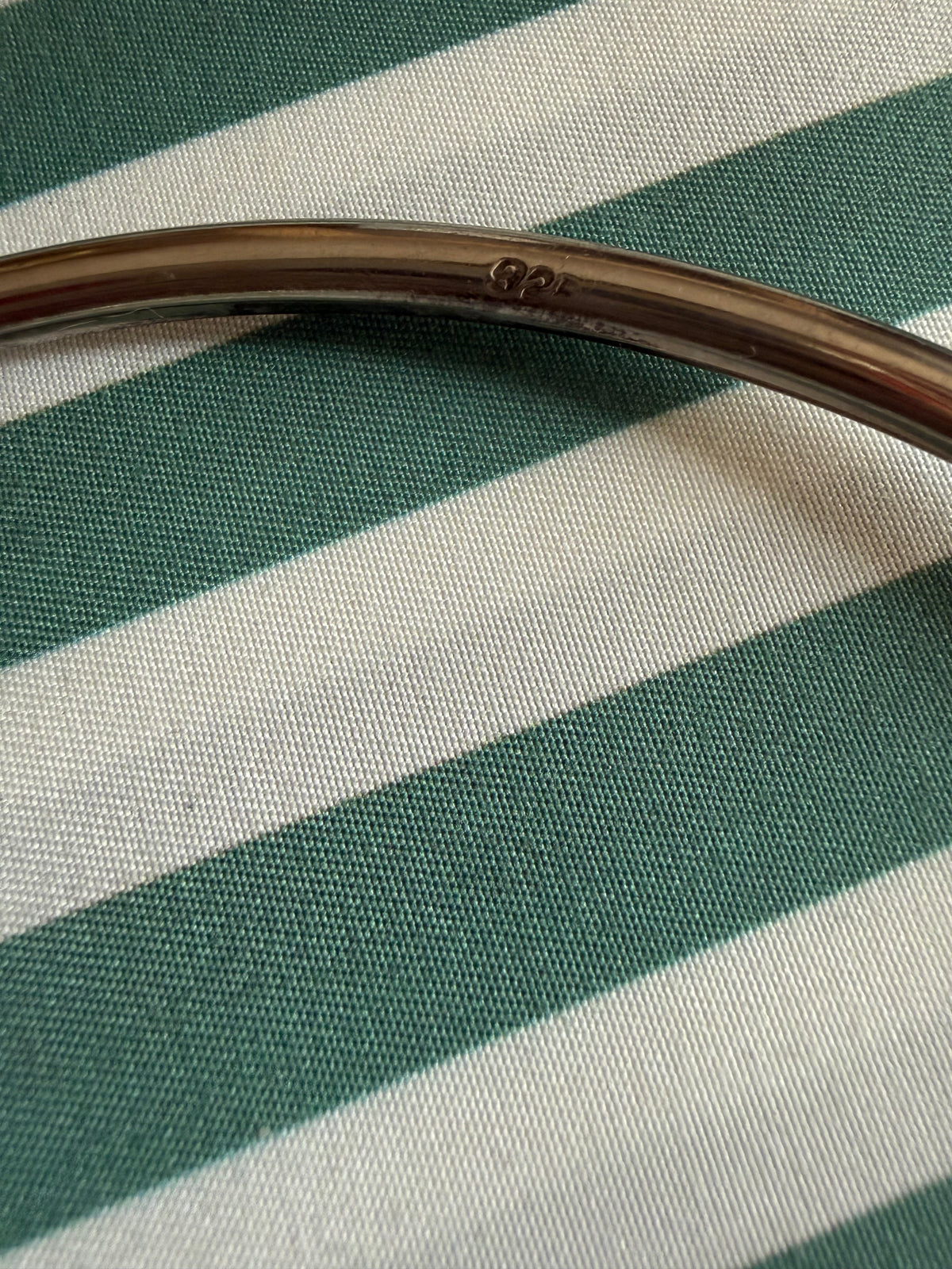 Sterling Silver Torque Collar Choker 16”