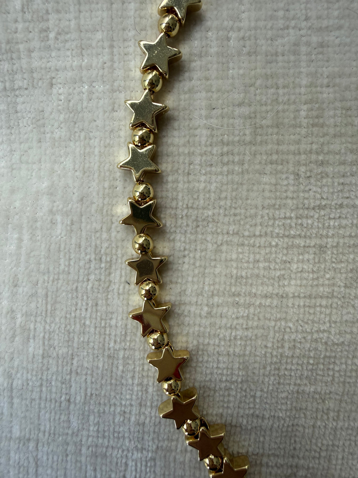 Pre-Order 14k Gold Plated Star and Bead Ball Chain Necklace
