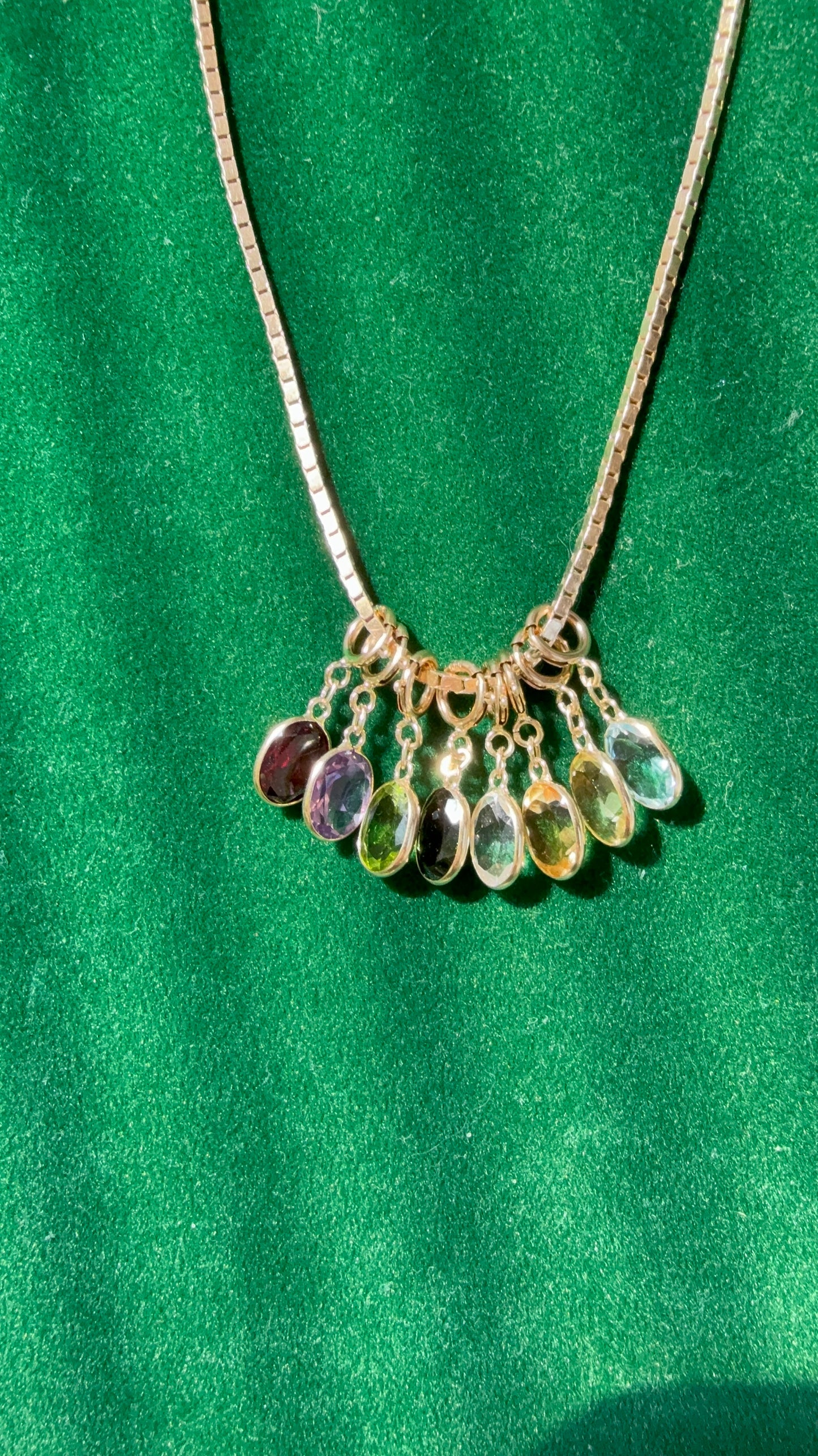 14k Jellybean Charm in Amethyst, Garnet, Peridot, Spinel, Prasiolite, Quartz, Topaz, and Sapphire