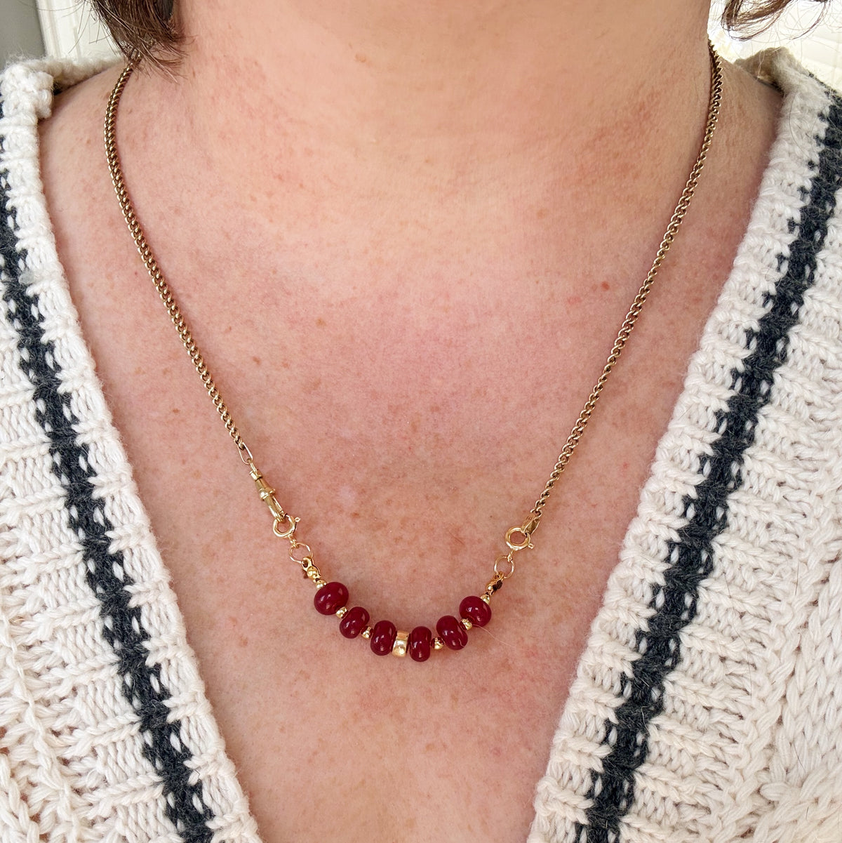 Elevated Candy Necklace Extenders/Connectors - Genuine Gemstone and Gold Filled Beads