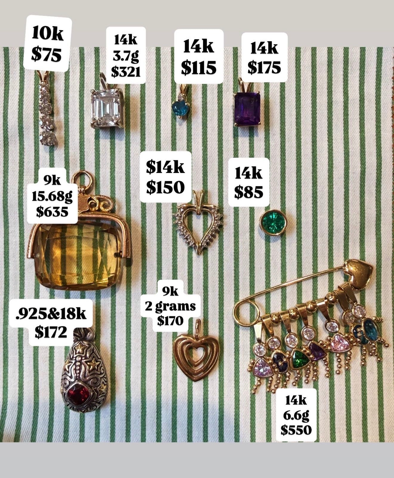 Vintage 10k and 14k Charm - You Choose