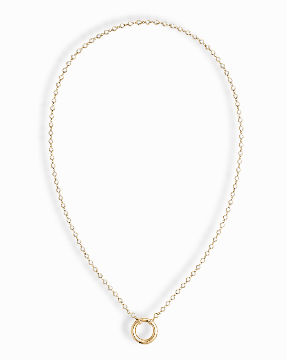 Callum Tennis Charm Clip Necklace