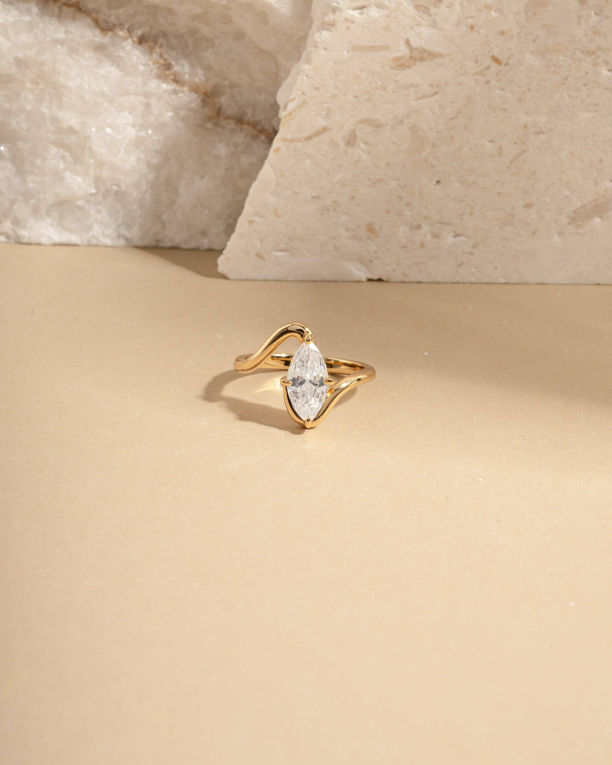 Marquise Swirl Ring
