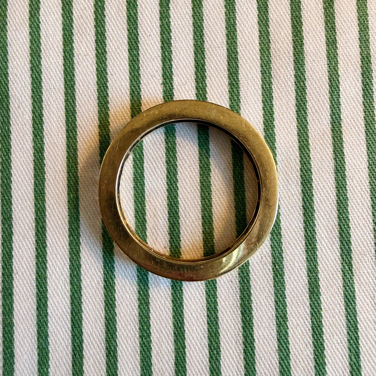 Vintage 10K Yellow Gold and CZ Channel Set Eternity Band size 9.75 4.64 grams