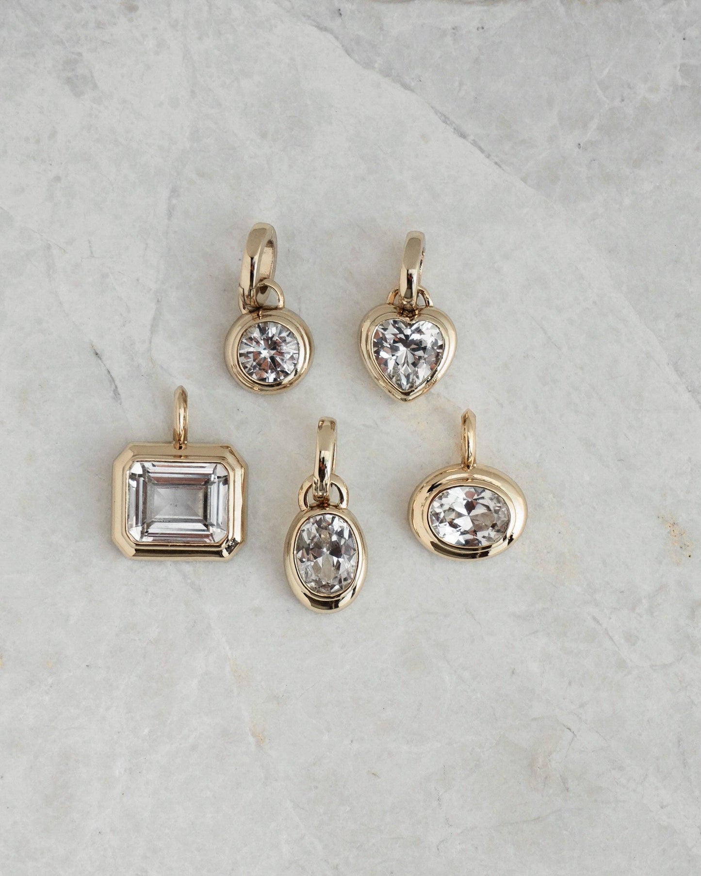 Elsie Sapphire Bezel Charm