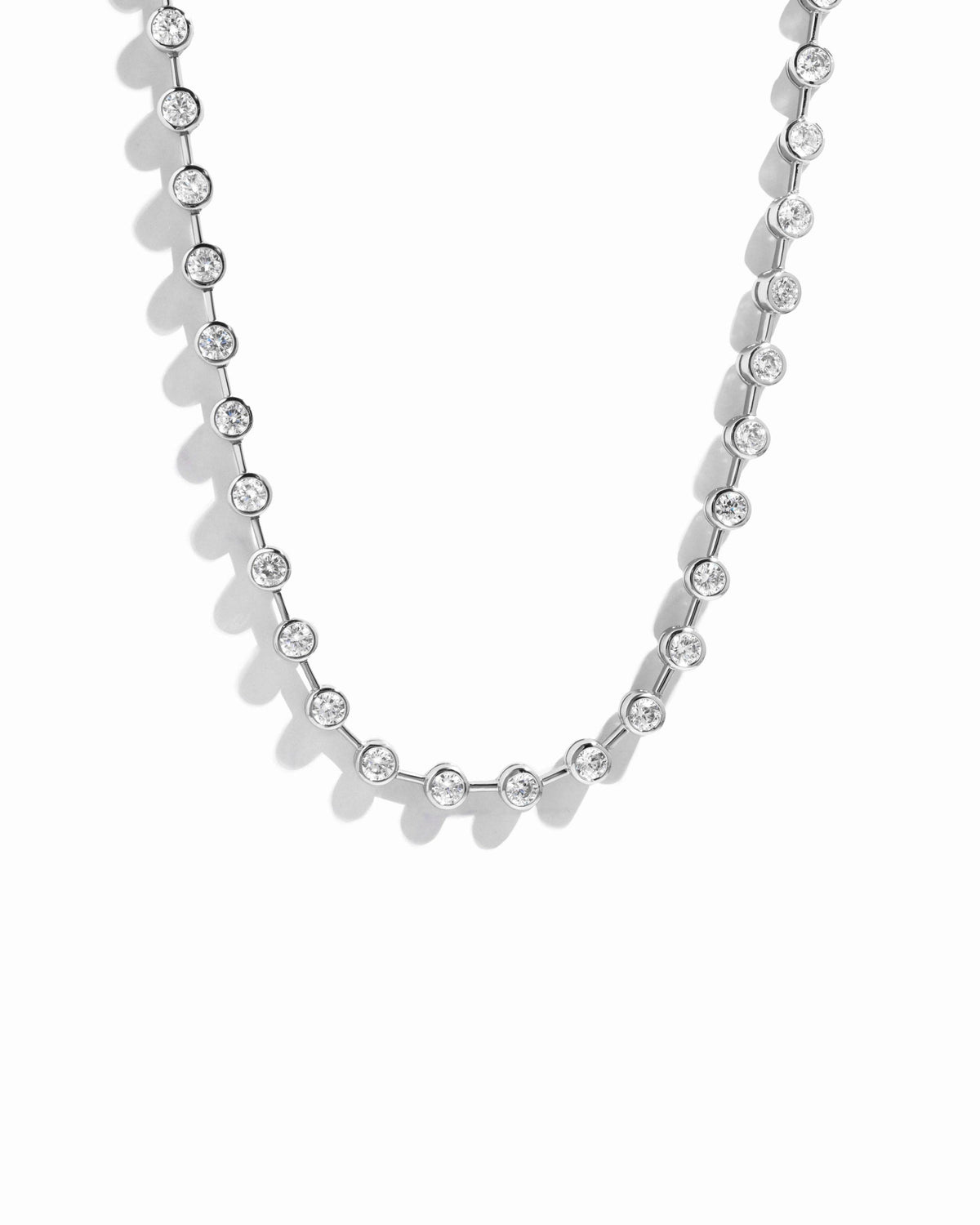 Icon Bezel Tennis Necklace