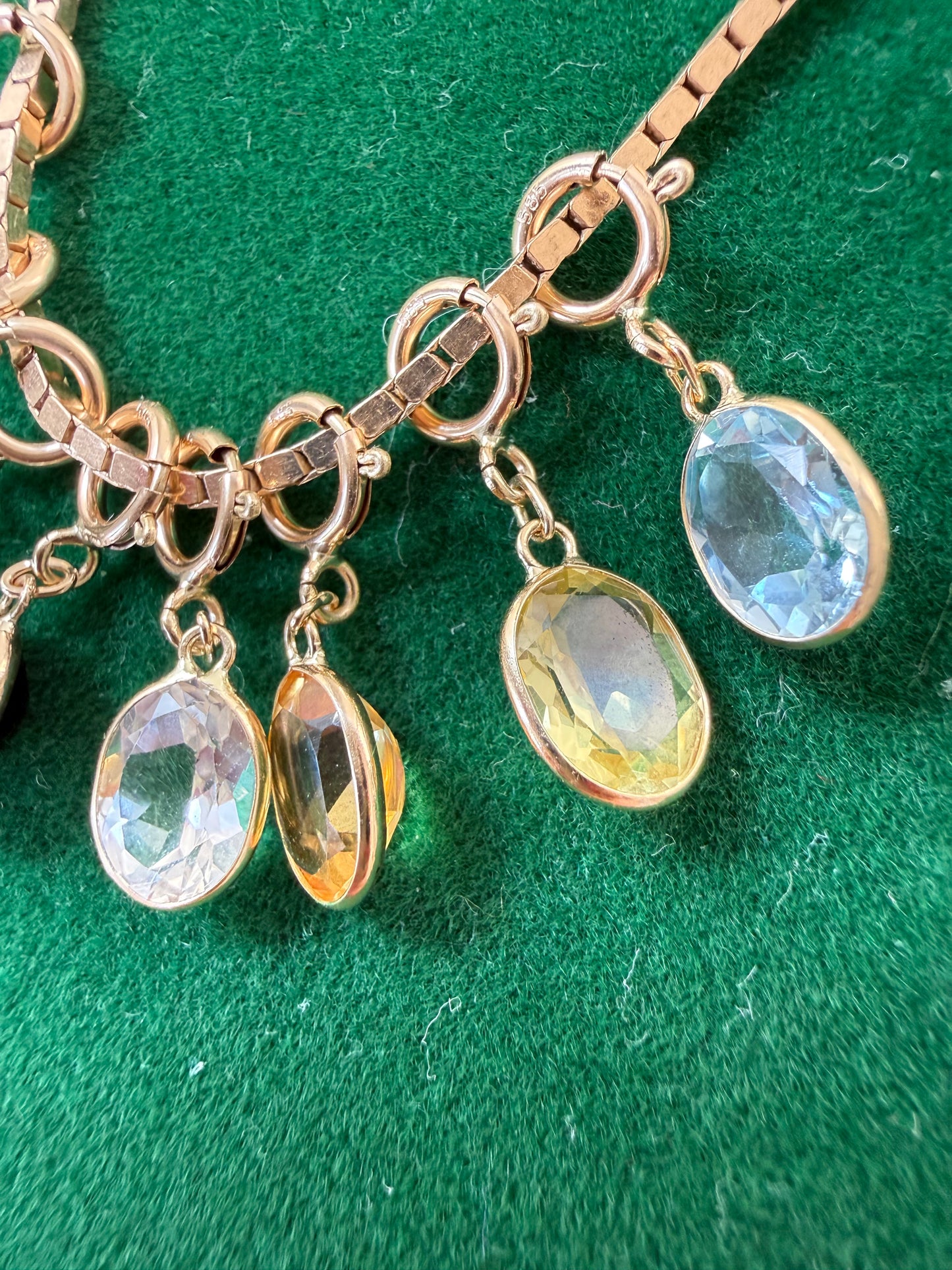 14k Jellybean Charm in Amethyst, Garnet, Peridot, Spinel, Prasiolite, Quartz, Topaz, and Sapphire