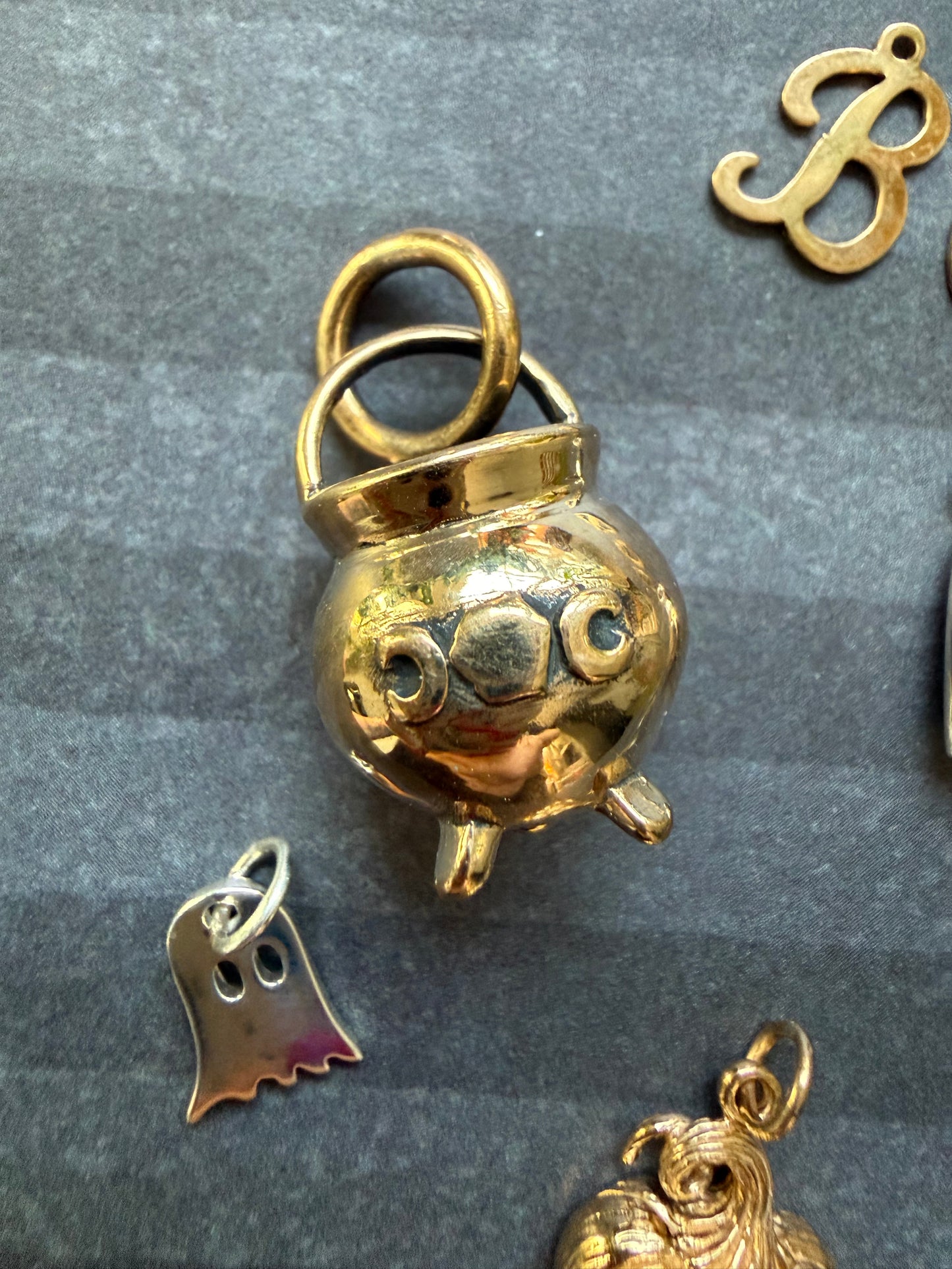 Bronze Witch’s Cauldron charm