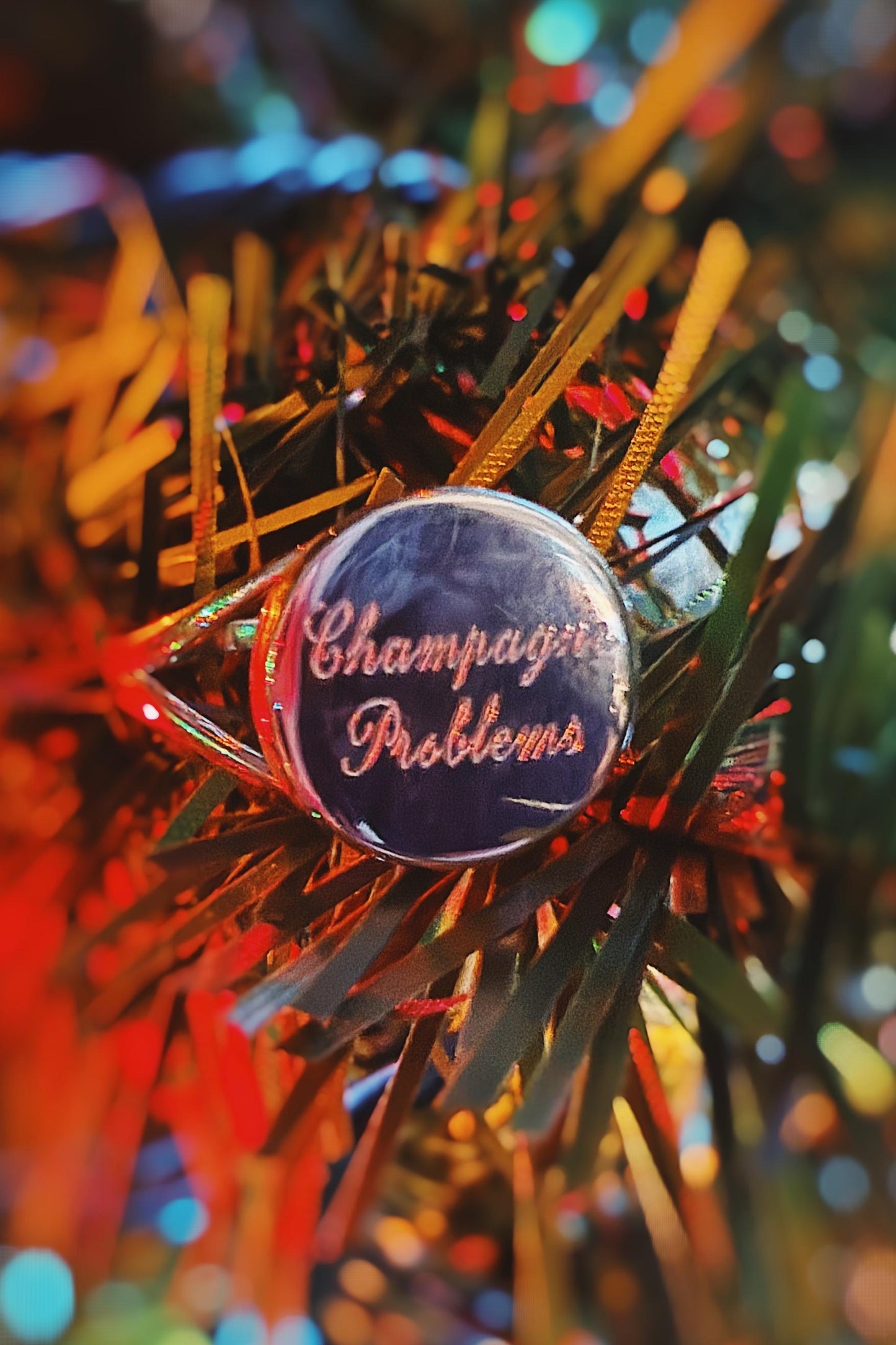 Champagne Problems Hand Engraved Sterling Silver ring sizes 6-10