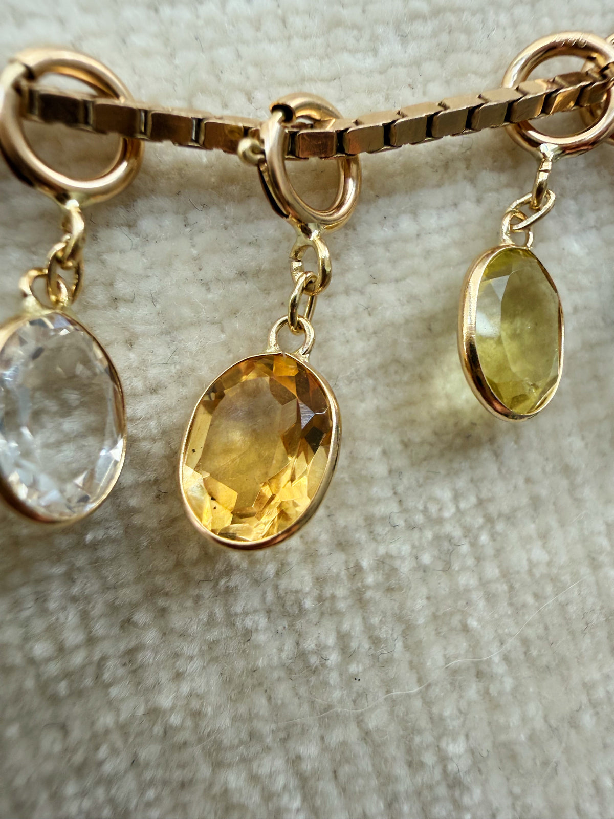14k Jellybean Charm in Amethyst, Garnet, Peridot, Spinel, Quartz, Topaz, and Sapphire