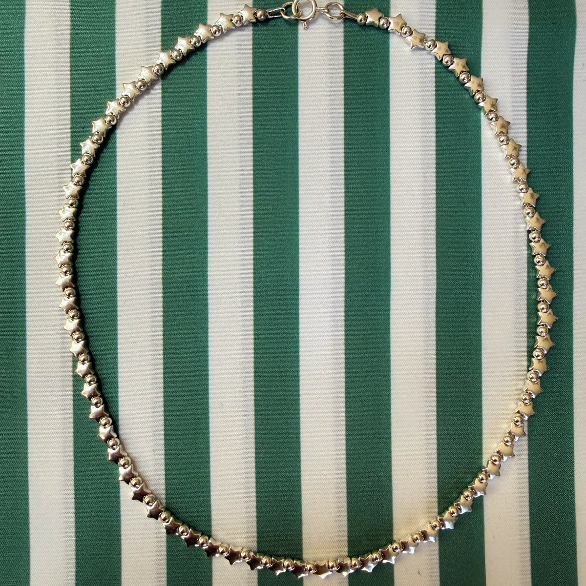 Pre-Order Sterling Silver Star and Bead Ball Chain Necklace or Bracelet