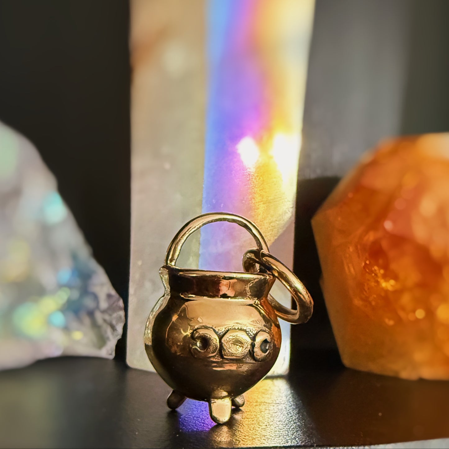 Bronze Witch’s Cauldron charm