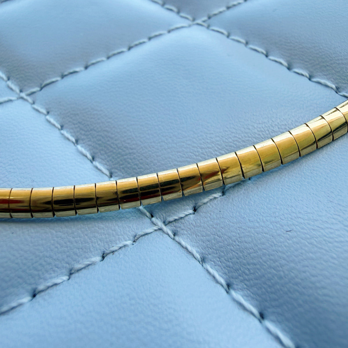Vintage 14k Omega Necklace 18.5” 3mm 15.84g