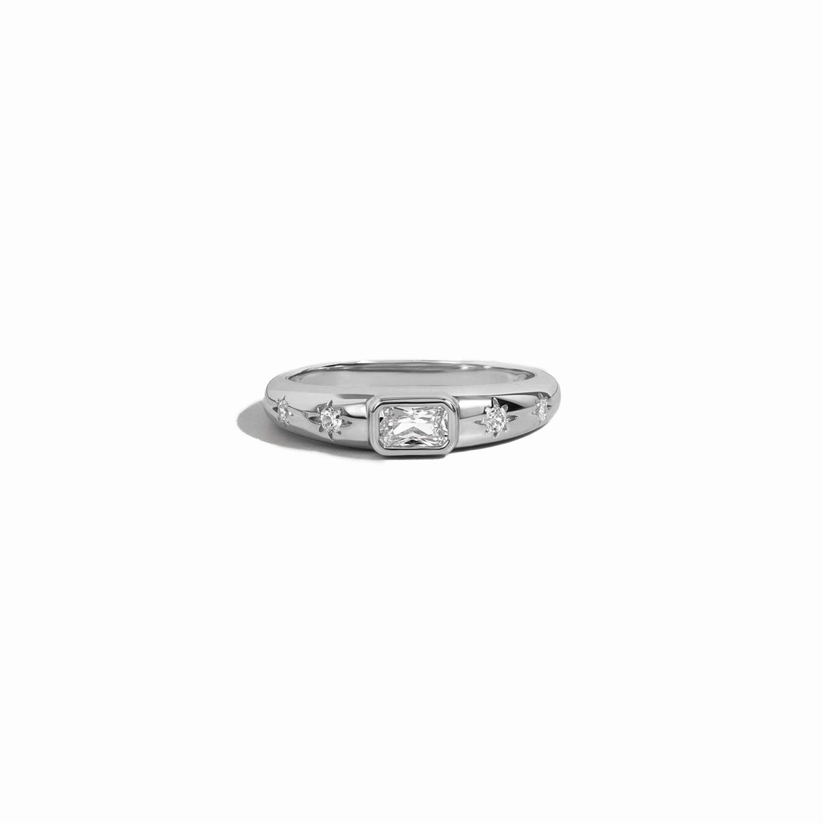 Baguette Starburst Ring