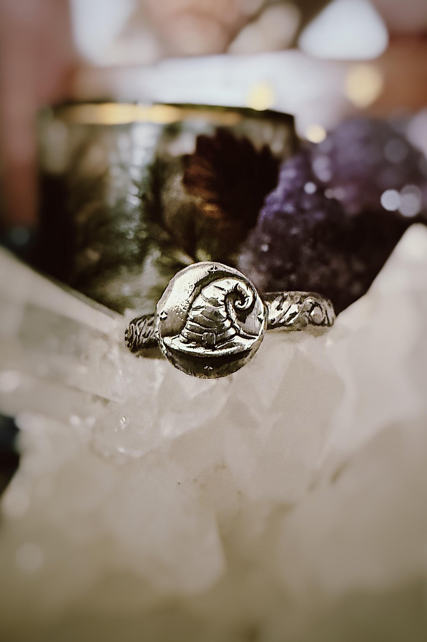Witches Hat Sterling Silver Stacker Ring, made to order in your size