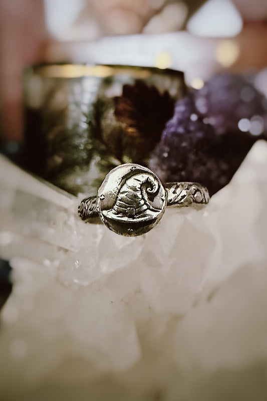 Witches Hat Sterling Silver Stacker Ring, made to order in your size