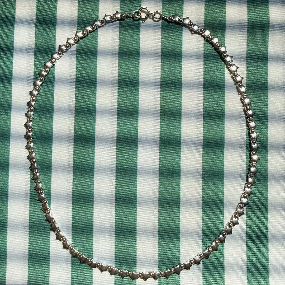 Pre-Order Sterling Silver Star and Bead Ball Chain Necklace or Bracelet
