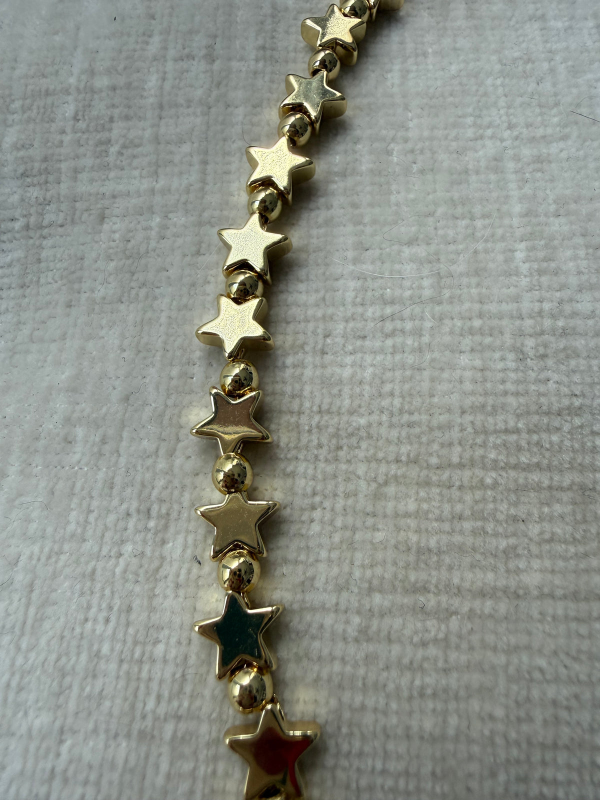 Pre-Order 14k Gold Plated Star and Bead Ball Chain Necklace