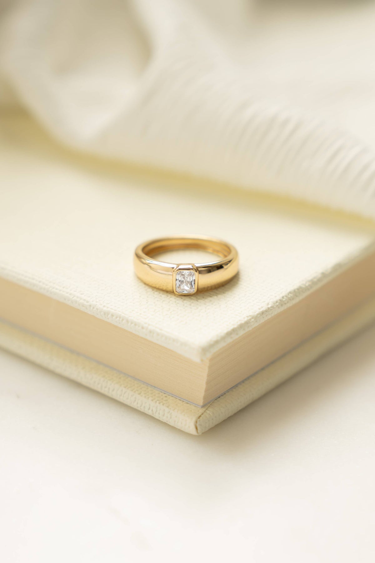 Baguette Dome Ring