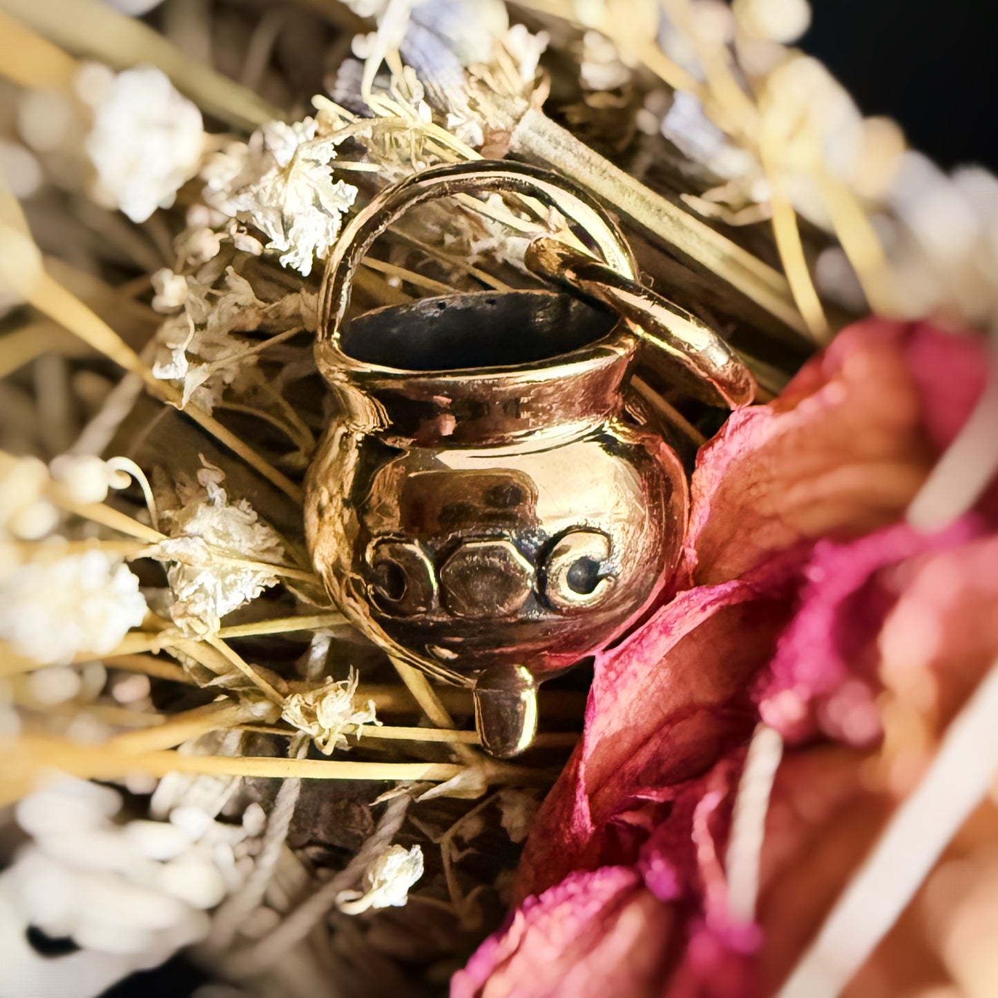Bronze Witch’s Cauldron charm