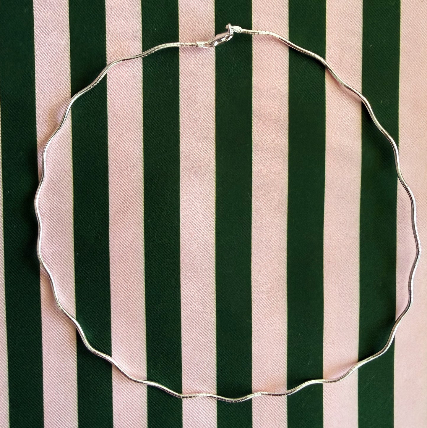 Way Omega Sterling Silver Necklace 18”