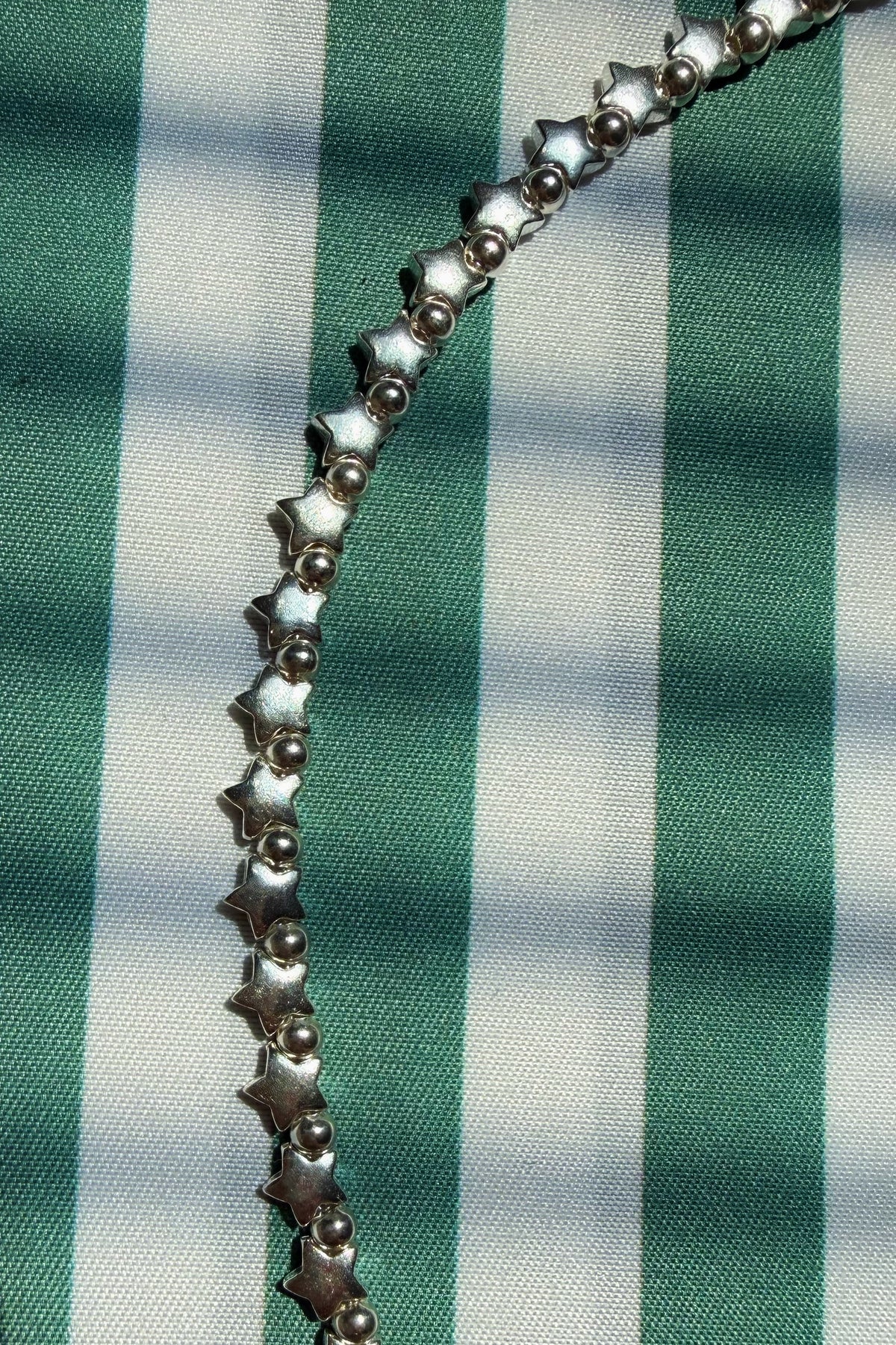 Pre-Order Sterling Silver Star and Bead Ball Chain Necklace or Bracelet