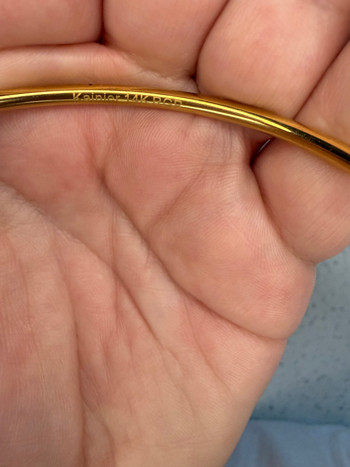 Vintage Kainier 14k Rolled Gold Plate 3 piece bangle set 8.5”
