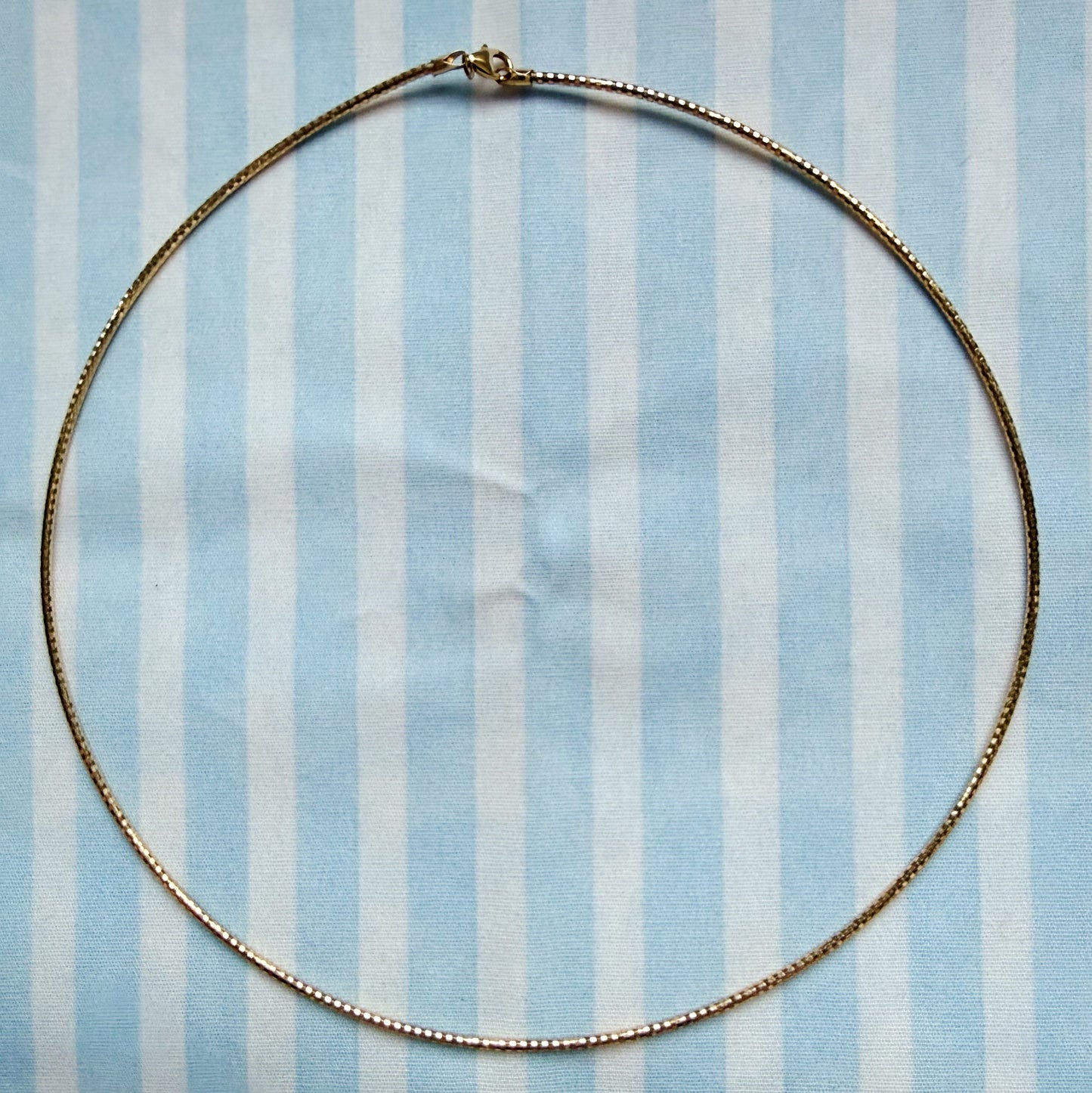 Vintage 14k Yellow Gold Fine Omega Collar Choker Necklace