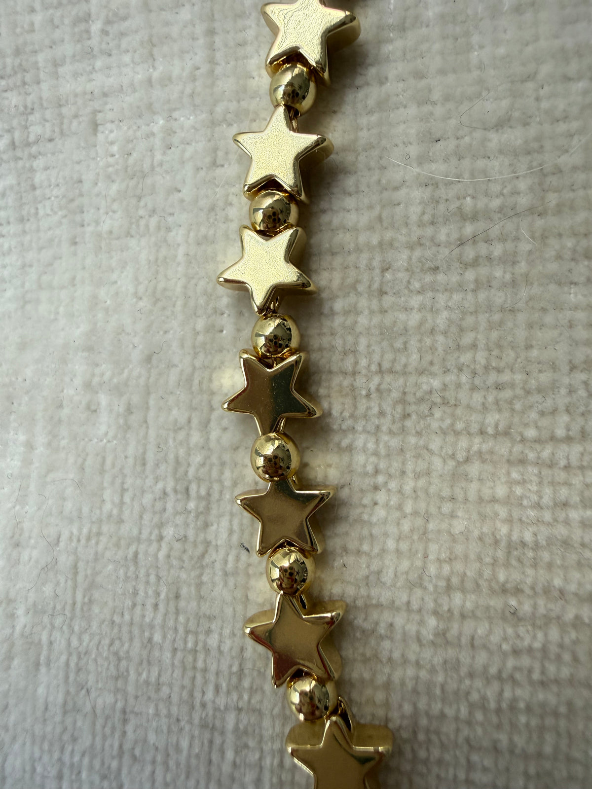 Pre-Order 14k Gold Plated Star and Bead Ball Chain Necklace