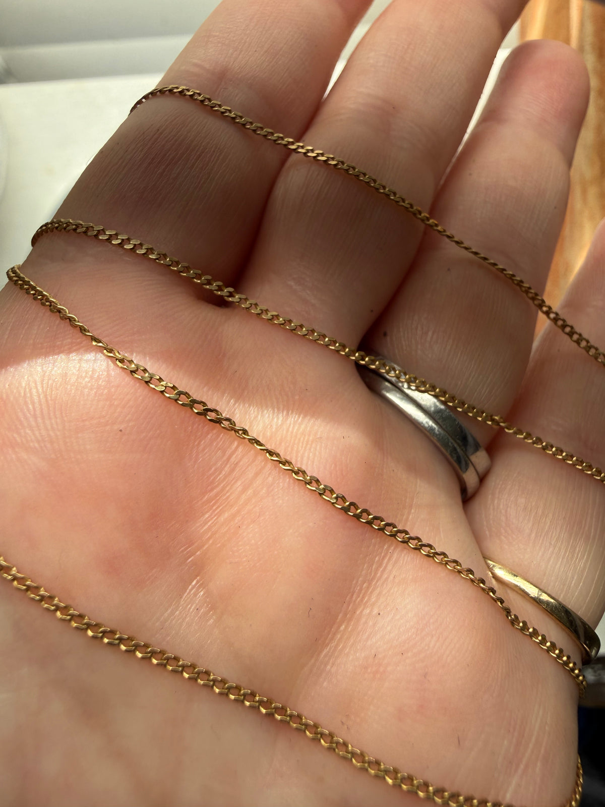 14k curb chain 21” 2.2 grams