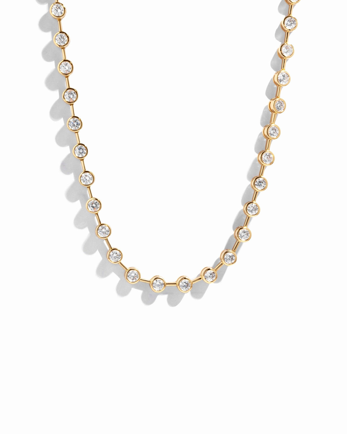 Icon Bezel Tennis Necklace