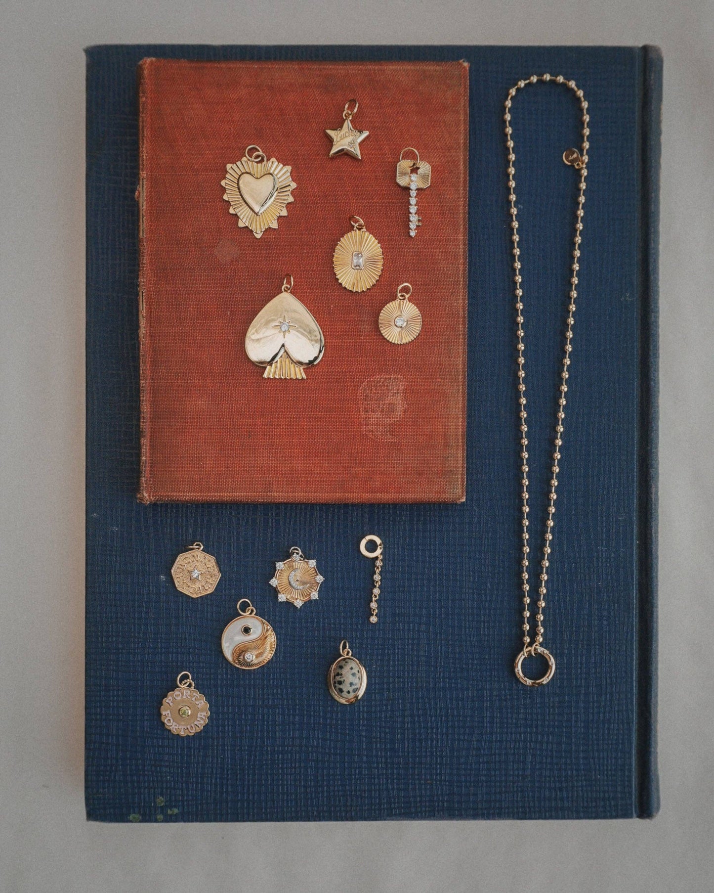 Soren Ball Charm Clip Necklace